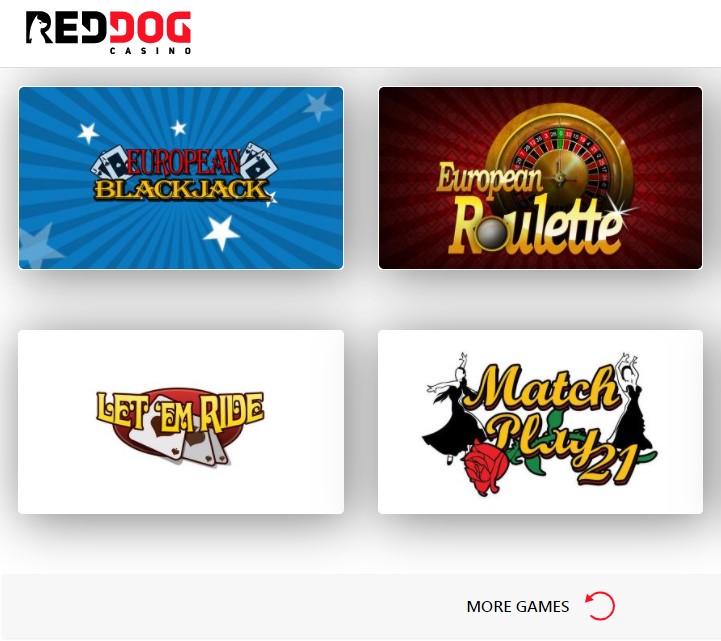 Red Dog Casino: European Roulette